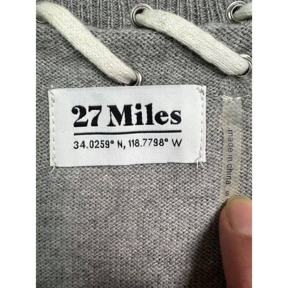 27 MILES MALIBU Cashmere Blend Laced Soft Cozy Sweater, Sz S - Picture 5 of 7